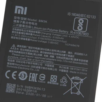 Xiao Mi Xiao Mi BM3K Batérie Telefónu pre Xiao Mi Mix3 Mi Mix 3 3200mAh Originálne Náhradné Batérie + Nástroj