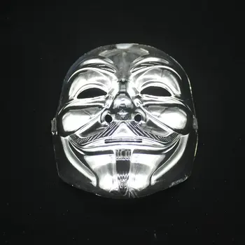 10 ks Film ma V for Vendetta maska Halloween plnú tvár pokovovanie silver gold maska