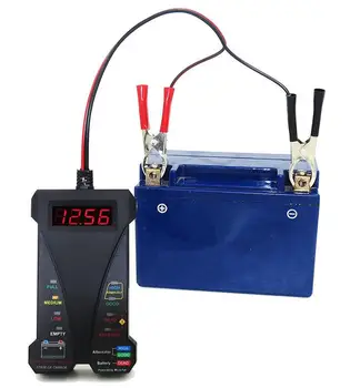 12V LCD Displej Digitálny Batérie Tester Voltmeter A Systém Nabíjania Analyzer