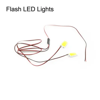 1PCS Blesk Bliká LED Svetlo Dual Flash s Nepremokavé DIY Žiarovka 12V Napájanie Navigačného Noc RC Auto/Loď/Lietadlo