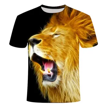 2020 Hot predaj 3d T-shirt zvierat muži / ženy 3d lion king T-shirt digitálna tlač navrhnuté elegantné letné športové krátky rukáv