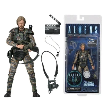 7inch 18 cm NECA Aliens vs Predator Obrázok Plukovník Cameron Akcie Obrázok Modelu Hračka Bábika Darček