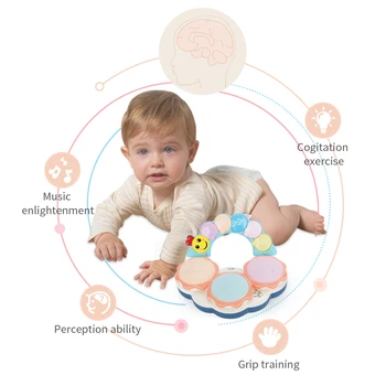 Beiens Vzdelávacie Elektronické Ručné Tlieskanie Bubon Farebné Rozvoj Dieťa Inteligencie Bubon Učenie Hudobné Hračky, Darčeky Pre Baby