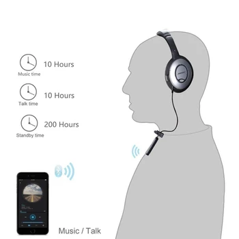 Bluetooth 5.0 Handsfree Hudby Prijímač Bezdrôtový Stereo Audio Adaptér pre Bose QC3 Kľudnej Pohodlie QuietComfort QC 3 Slúchadlá