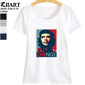 Che Guevara hlavu portrét Berets Pentagram vojenské C. C. C. P. Bavlna Dievča, Žena Krátke Sleeve T Shirt Pár Oblečenie Letné ZIIART