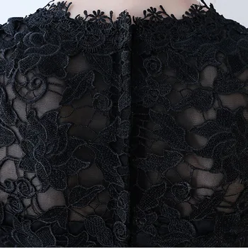 DongCMY 2020 Nové Krátke Koktejlové Šaty Sexy Black bez Rukávov Black Elegantný Župan de soiree Vestido Šaty