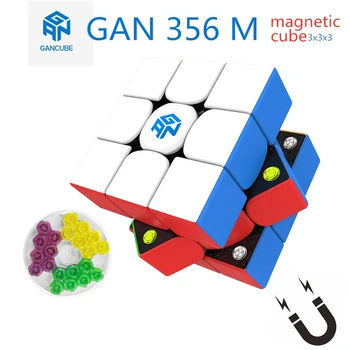 GAN 356M 3x3 Magic cube GAN 356 M 3x3x3 puzzle rýchlosť kocka gans 3x3x3 kocka Magnetické Profesionálnej Súťaži Kocka GAN356 M kocka