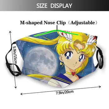Hlavná Postava Umývateľný Úst Masque Sailor Moon Usagi Tsukino Anime série Opakovane Masky S Filtrami