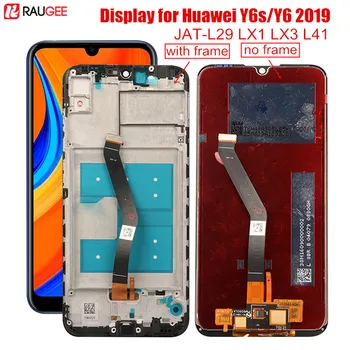 LCD Displej Pre Huawei Y6S LCD Displej S Rámom Digitalizátorom. Dotykový Displej Náhradná Pre Huawei Y6s Y6 2019 JAT-L29 LX1 LX3 L41