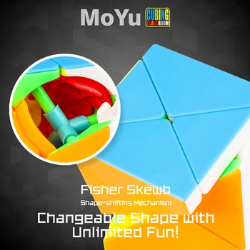 Moyu Fisher X Kocka X-cube 3x3x3 Cubo Magico Puzzle Šikmé Pôvodné Magic Cube Triede Vzdelávania Relaxačná Hračky Pre Deti,
