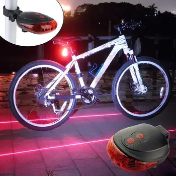 Nepremokavé Bicykli jazda na Bicykli Svetlá, zadné svetlá, LED o Bezpečnosti Laserového zariadenia Varovanie stropné Svetlá Požičovňa Chvost Cyklistické Doplnky Svetlo