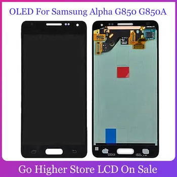 OLED Samsung Alfa G850 G850A G850F G850M G850K LCD Displej Dotykový Displej Digitalizátorom. Montáž