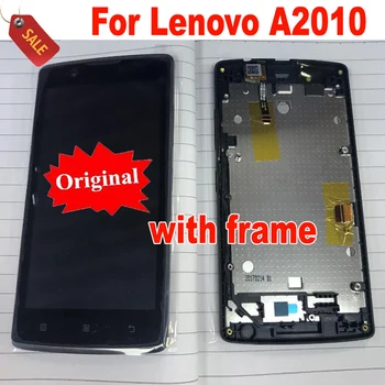 Originál Nový LCD Displej Dotykový Displej Digitalizátorom. s montážou Rámu Pre Lenovo A2010 A2010-a Angus 2 Telefón Náhradné Diely