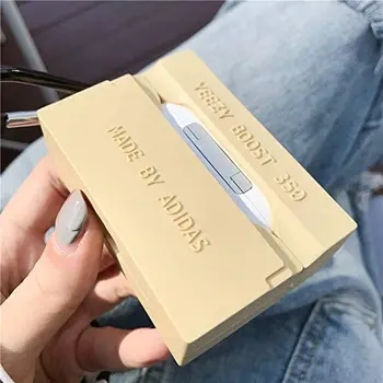 Pre Airpods 1/ 2 Pro 350 700 Joyleop(Žltá Shoebox)Kompatibilné Kryt Roztomilý Luxusné Zábava Silikónové Airpod Štýlový Keychain Skin Case