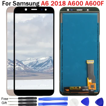 Pre Samsung Galaxy A6 2018 displej A600 A600F A600FN LCD Dotykový Displej Digitalizátorom. Montáž Pre SAMSUNG A6 2018 LCD