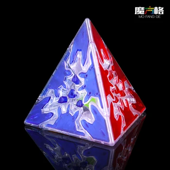 Qiyi Výstroj 3x3 Pyramind Valec Oblasti Transparentné qiyi výstroj Rýchlosť Kocky Profesionálne Cubo Magico Vzdelávacie Deti Hračky
