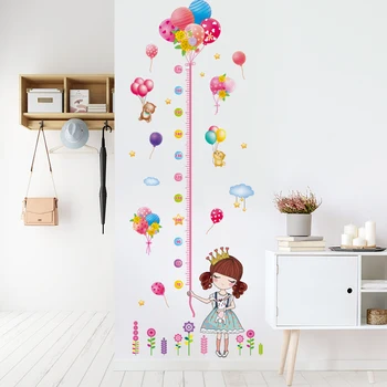 [shijuekongjian] Farebné Balóny Samolepky na Stenu DIY Karikatúra Holka Stenu pre Deti Izby Detská Spálňa, Detská Dekorácia