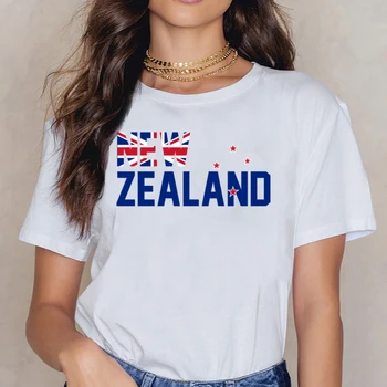 Topy T Shirt Ženy, Úžasný Nový Zéland Kawaii Nápisy Tlač Žena Tričko