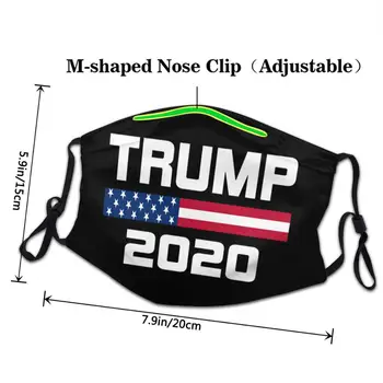 Trump 2020 Spojené Štáty americké Prezidentské Voľby mascara protectora tváre lavable masque francúzsko drapeau Roztomilý masku na tvár fashion