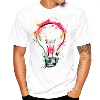 V lete roku 2020 pánske T-shirt Módne Žiarovky 3D Tlač Príležitostné O-krku Krátky Rukáv Top Funny T-shirt XXS-6XL
