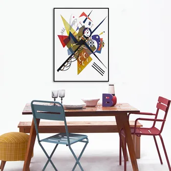 Vintage Wassily Kandinsky Slávny Abstraktné Tlač na Plátne Obrazy Plagát a Tlač Wall Art Obrázok pre Obývacia Izba Domova