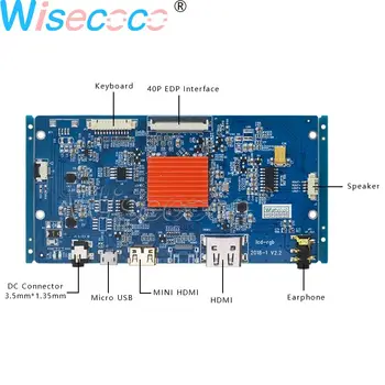 Wisecoco 9.7 Palcov rozlíšenie 2K 2048*1536 IPS Retina Obrazovky Monitora LCD Modul dotykový panel HDMI control board pre Raspberry LP097QX1 SPA1
