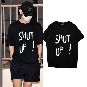 Kpop T-shirt Bangtan Chlapcov V Rovnakom odseku T-shirt List tlač podporu oblečenie voľné letné šaty