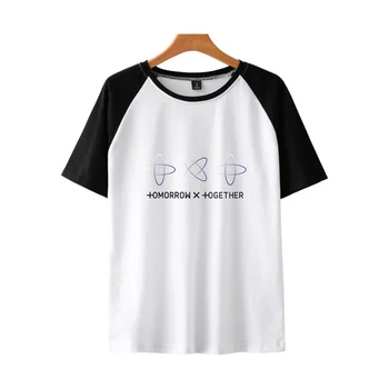 NOVÉ Ralgan Zajtra X Spolu Tlač Ženy/Muži Oblečenie 2019 Hot Predaj Krátky Rukáv T-shirts Bežné Kpops Plus Veľkosti 4XL