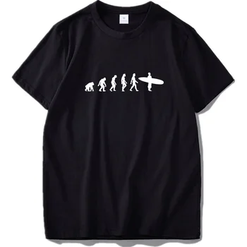 Surfovanie T Shirt Zábavné Teóriu Evolúcie Oblečenie Maximálny Výkon Surfistov Topy Bavlna Lumbálna Dobrodruh T-shirt