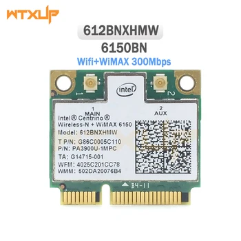 300Mbps Wireless Wifi Siete WLAN Karta Intel Centrino Advanced-N WiMAX 6150 612BNXHMW Mini PCI-E 300M Wi-Fi Adaptér