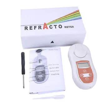 Digitálny Brix Refraktometer Cukru Testovanie Meter 0-53% Teplotná Kompenzácia Cukru Šťava S Brixovou Koncentrácia Detektor