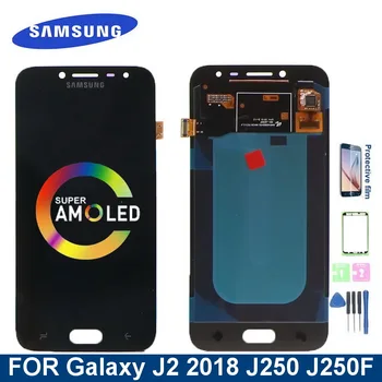 Super AMOLED J250 LCD Displej Pre Samsung Galaxy J2 2018 Pro J250 J250F J250H J250M LCD Displej Dotykový Displej Digitalizátorom. Montáž